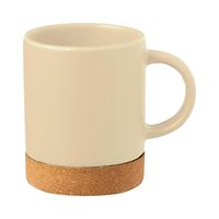 TAZZA IN CERAMICA CON BASE IN SUGHERO
